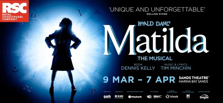 kids theatre shows singapore 2024 - Matilda The Musical 