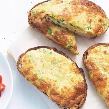 Welsh Rarebit Souffle Toasts