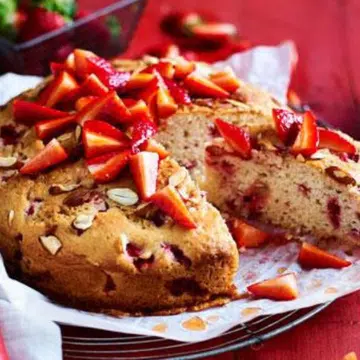 Melt-&-Mix Strawberry Yoghurt Cake