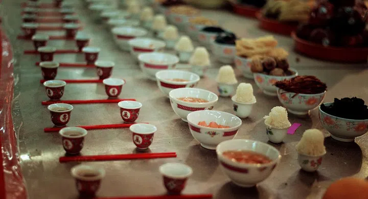One of the major of the events, is the distribution of offerings to the hungry ghosts, being regarded as "Good Brothers". Donated goods for the spirits include rice, fresh fruits, potato, dried noodles and in some events, clothes and toiletries. The Ghost Festival, also known as the Hungry Ghost Festival, or Yu Lan is a traditional Chinese festival and holiday celebrated by Chinese in many countries. In the Chinese calendar (a lunisolar calendar), the Ghost Festival is on the 15th night of the seventh month (14th in southern China).In Chinese tradition, the fifteenth day of the seventh month in the lunar calendar is called Ghost Day and the seventh month in general is regarded as the Ghost Month (鬼月), in which ghosts and spirits, including those of the deceased ancestors, come out from the lower realm.