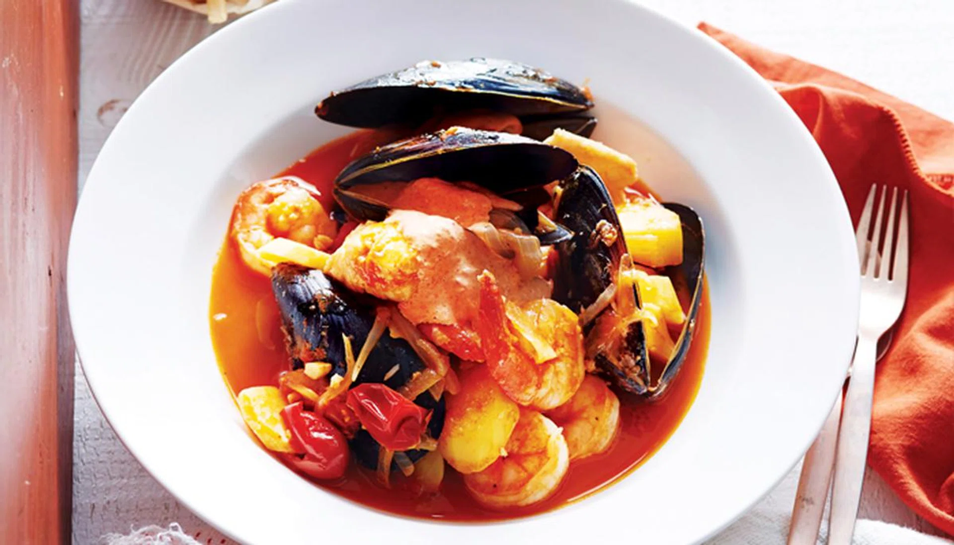 Comfort food - Mad about stew - Seafood stew with rouille