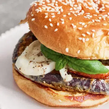 Eggplant Parmigiana Burger