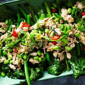 Miso Chicken & Stir-Fried Greens