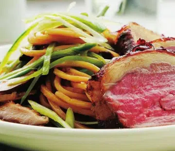 Chilli & Honey-Glazed Loin With Mee Goreng