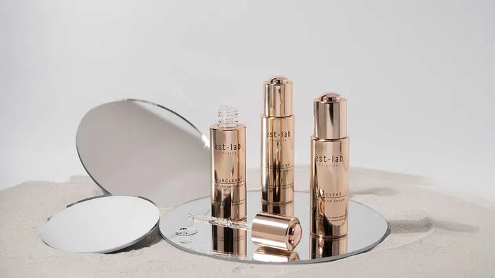 Karen Lam swears by ést.lab’s PurClear Anti-Acne Serum ($152) to combat these breakouts effectively without drying out sensitive skin