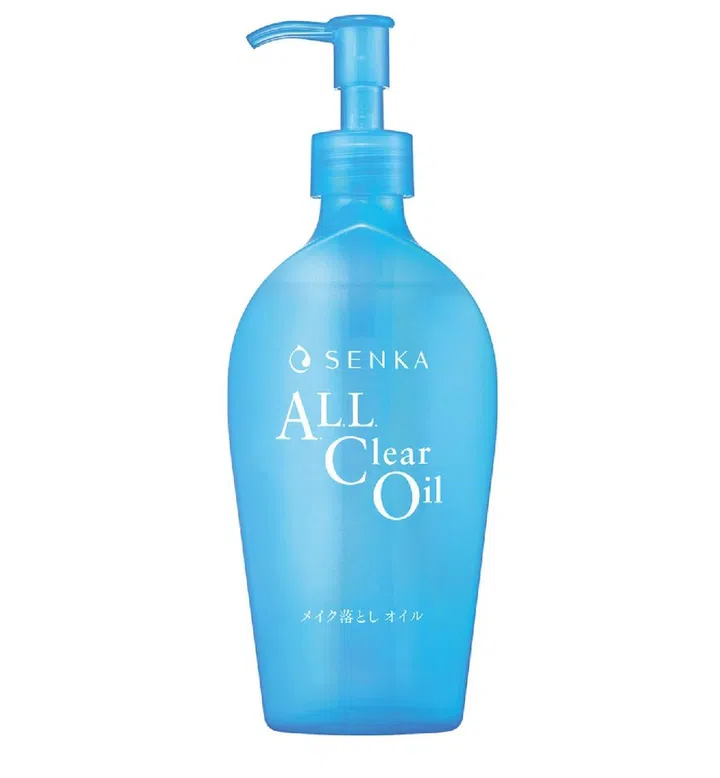 Senka All Clear Oil makeup remover ($18.20 from Watsons)