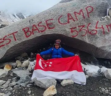 Six-year-old Om Madan Garg is the youngest Singaporean to finish the Everest Base Camp trek.
