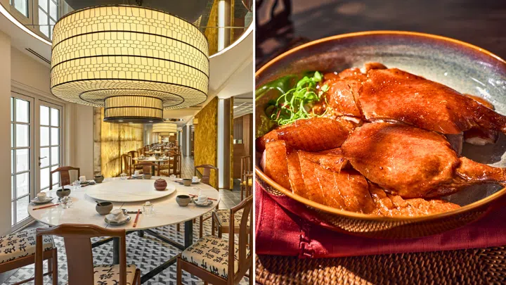 Min Jiang's Roasted Silver Hill Irish Duck. Credit: Goodwood Park Hotel