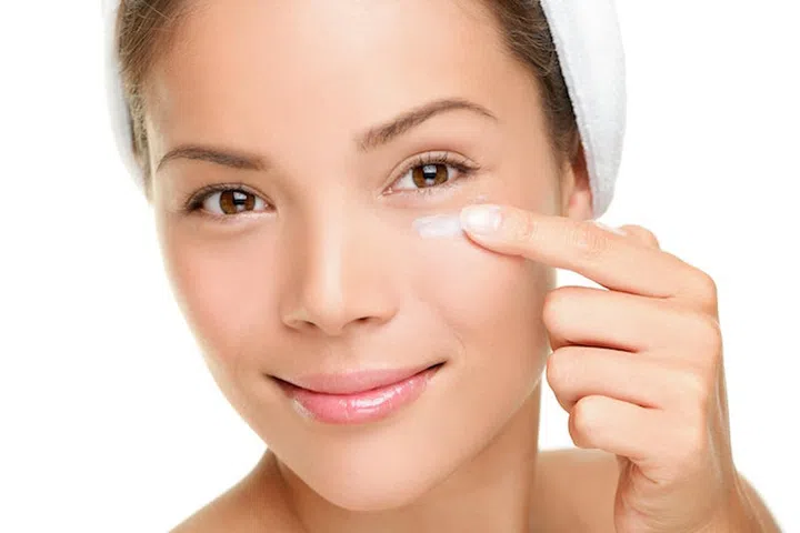 Beauty eye contour cream, wrinkle cream or anti-aging skin care cream