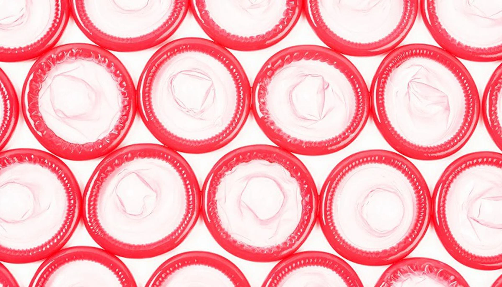 Rec Condom on white background.