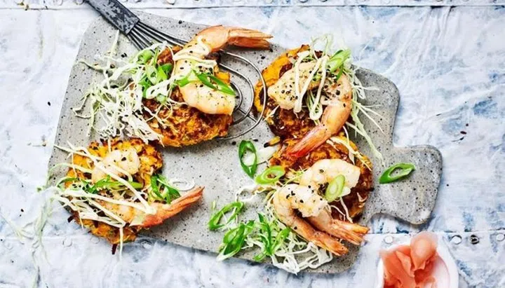 Prawn & Vegetable Japanese Hash Browns