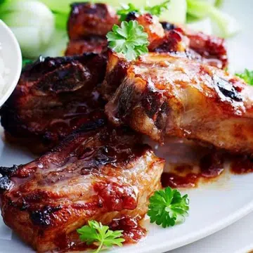 Pork Spare Ribs With Chilli Plum Sauce