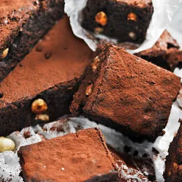 recipe for Sugar-free Chocolate Hazelnut Brownies