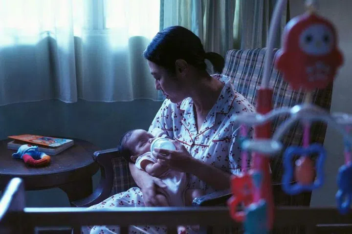 Cynthia Koh as the mysterious nanny in Confinement, a psychological thriller directed by Singaporean film-maker Kelvin Tong. PHOTO: GOLDEN VILLAGE
