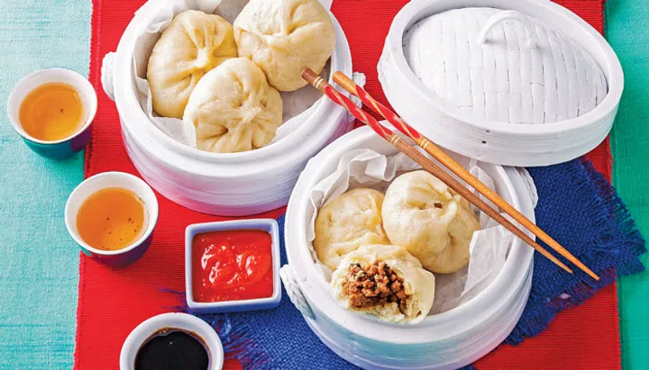 Yum cha favourites - Steamed pork buns