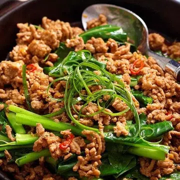Sichuan-Style Gai Lan & Pork Mince