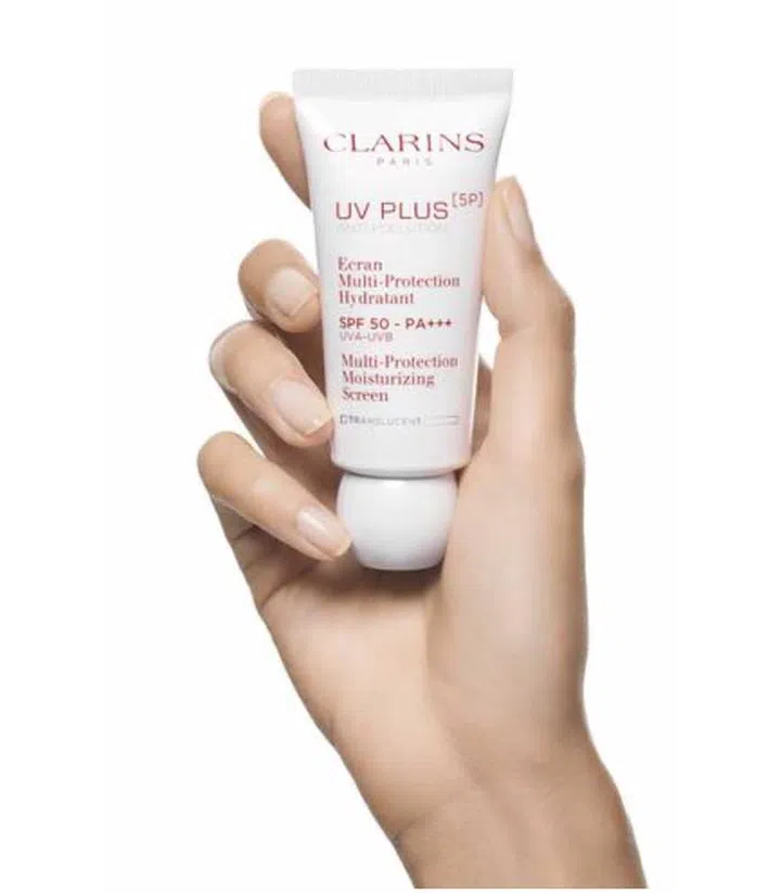 Clarins UV Plus [5P] Anti-Pollution SPF50/PA+++ Translucent ($76)