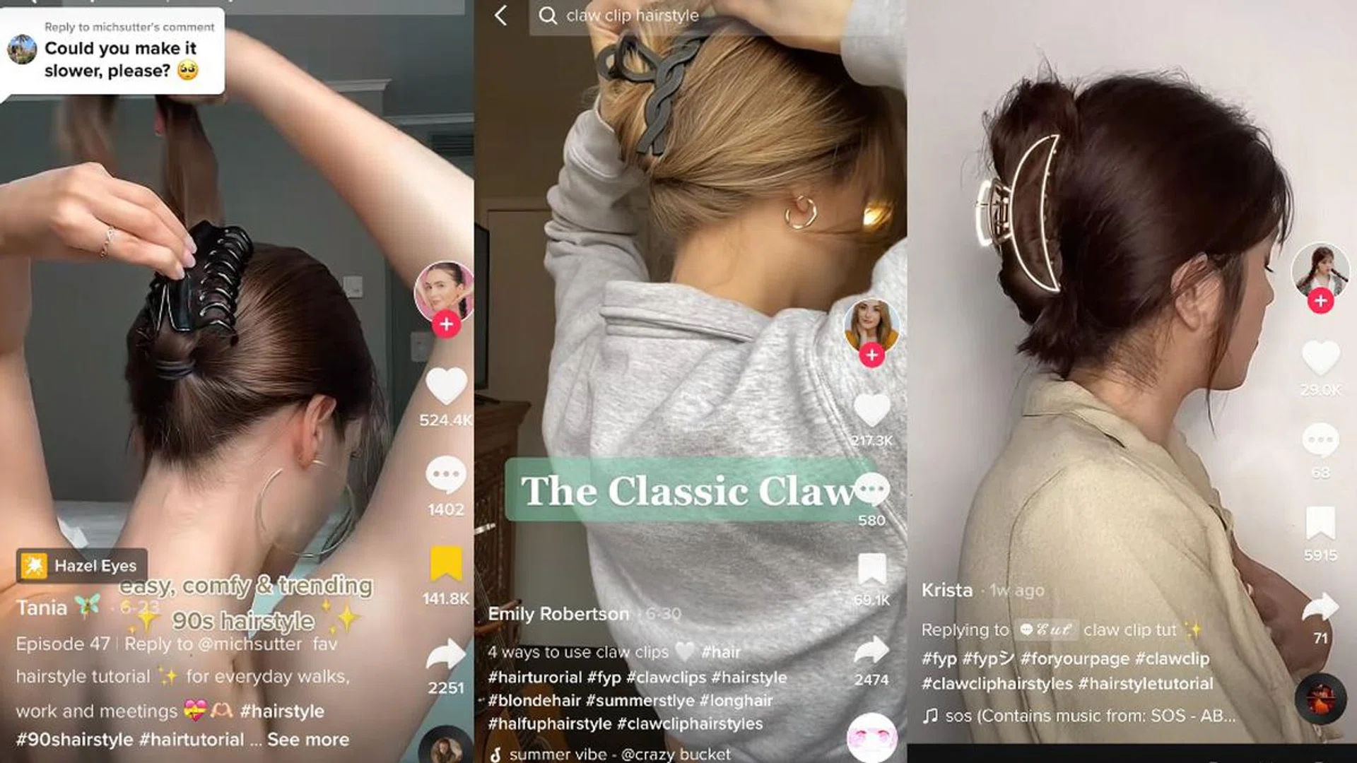 8 Popular Hair Trends on TikTok – '90s Butterfly Clips and Japanese Hair Chopsticks are Back