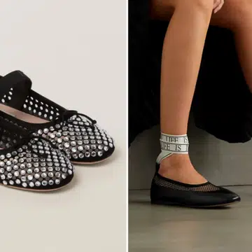 mesh flats new shoe trend
