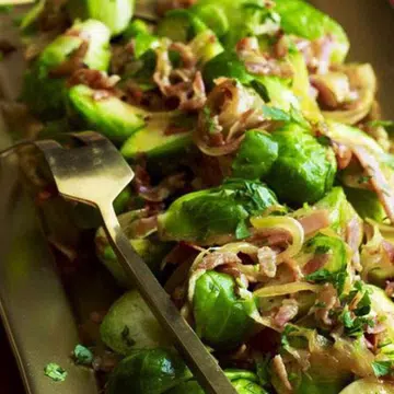 Brussels Sprouts With Crispy Pancetta