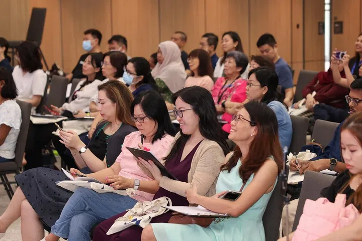 Attendees at the ST PSLE Stress Management Workshop held on January 17, 2026