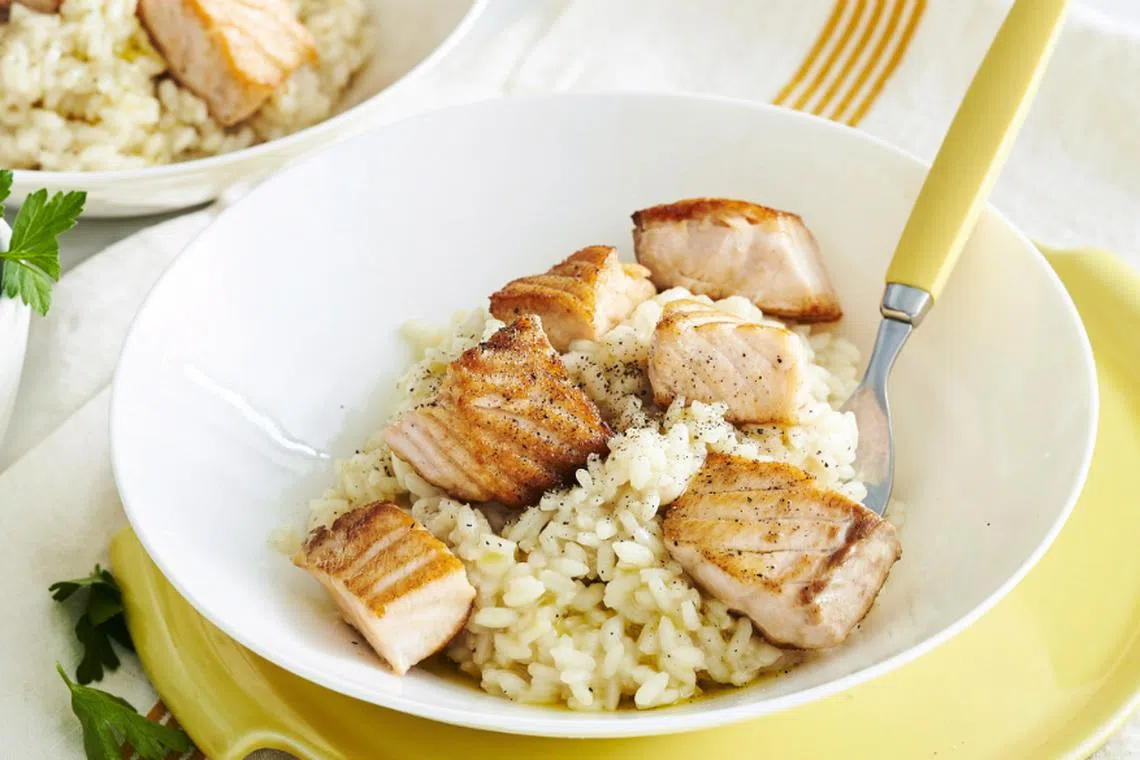 Lemony Salmon Risotto - The Singapore Women's Weekly | The Singapore ...