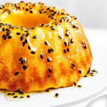 Passionfruit & Lemon Syrup Cake