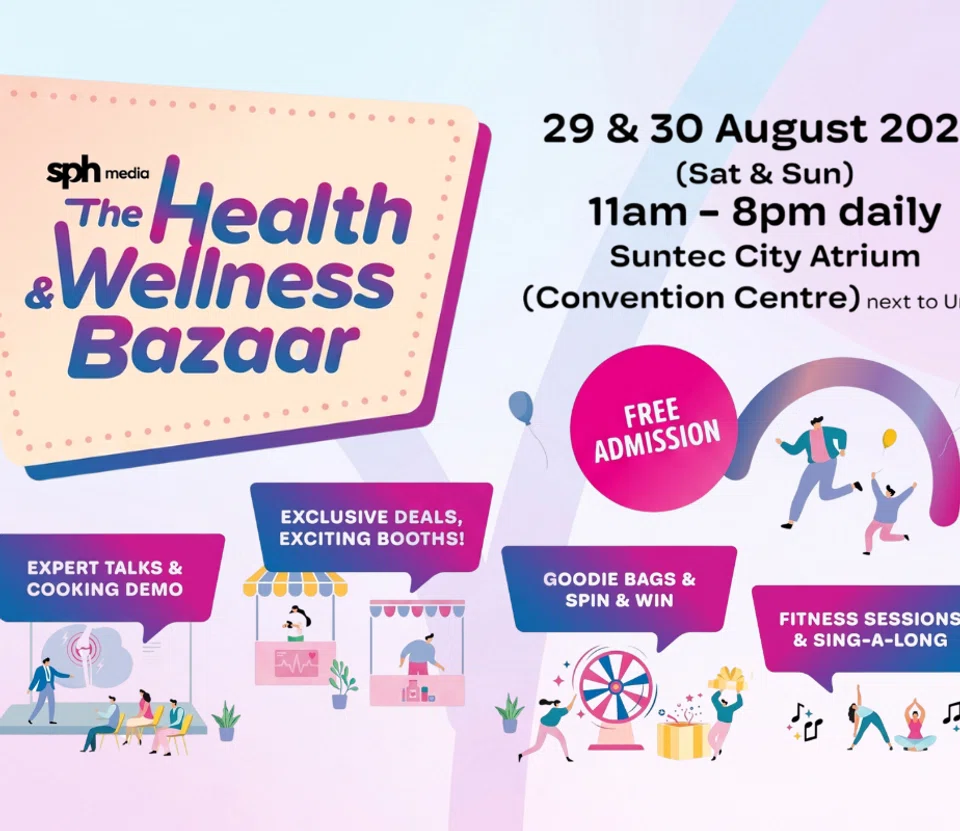 health & wellness bazaar 2026 by sph media - suntec city atrium