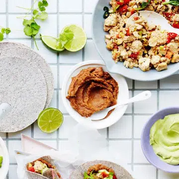 recipe for scrambled tofu wraps