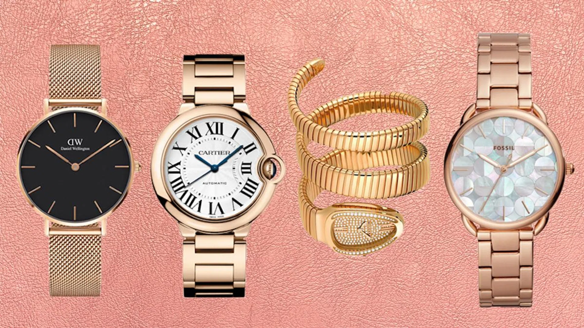 Rose gold watches