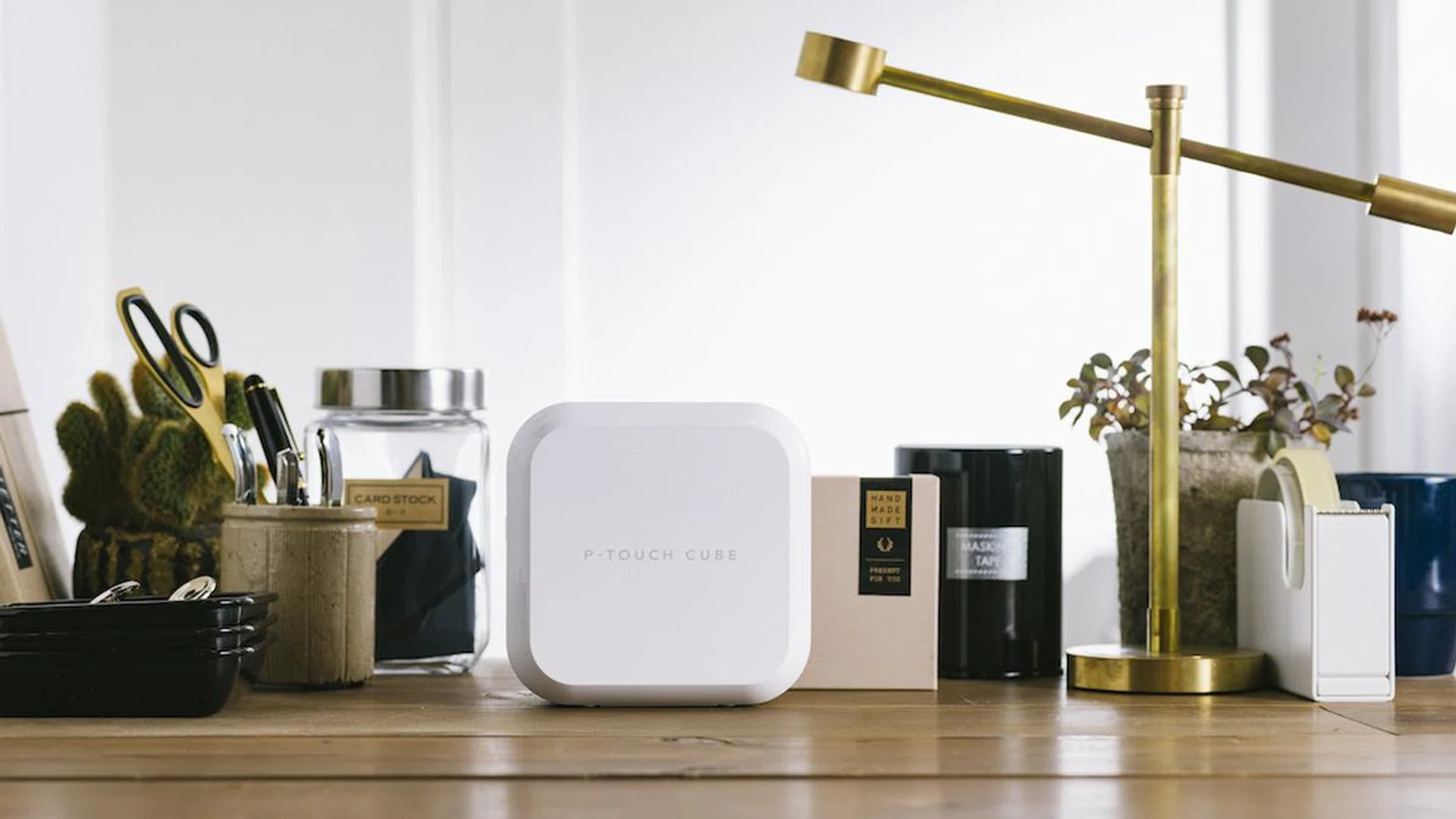 The P-touch Cube Plus Label Maker by Brother