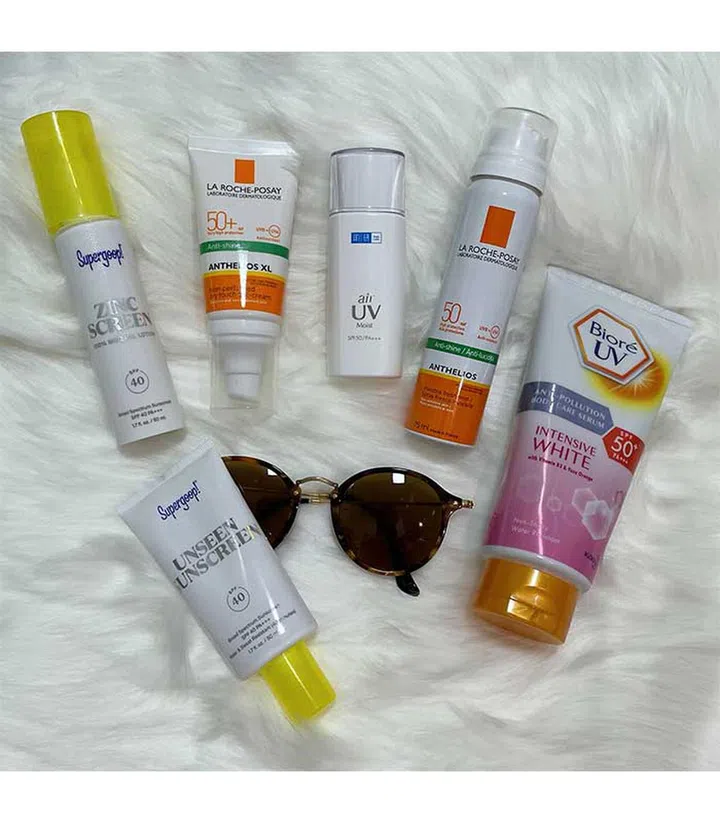 A piece of beauty advice to her younger self? Wear sunscreen.