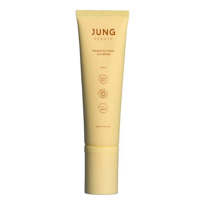 Best Brightening Sunscreen Jung Beauty Probiotics Tinted Sun Serum