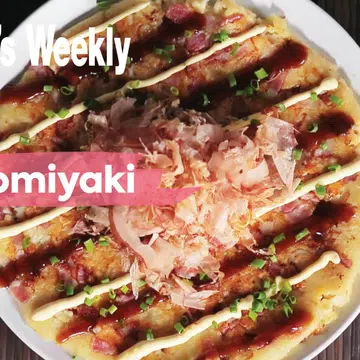 A video tutorial on how to make Okonomiyaki, Japanese Pancake