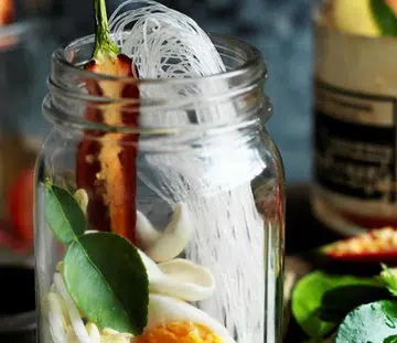 Asian Noodle Soup In A Jar