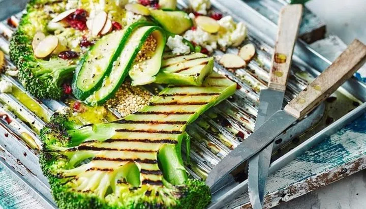 Broccoli Steaks With Quinoa & Ricotta
