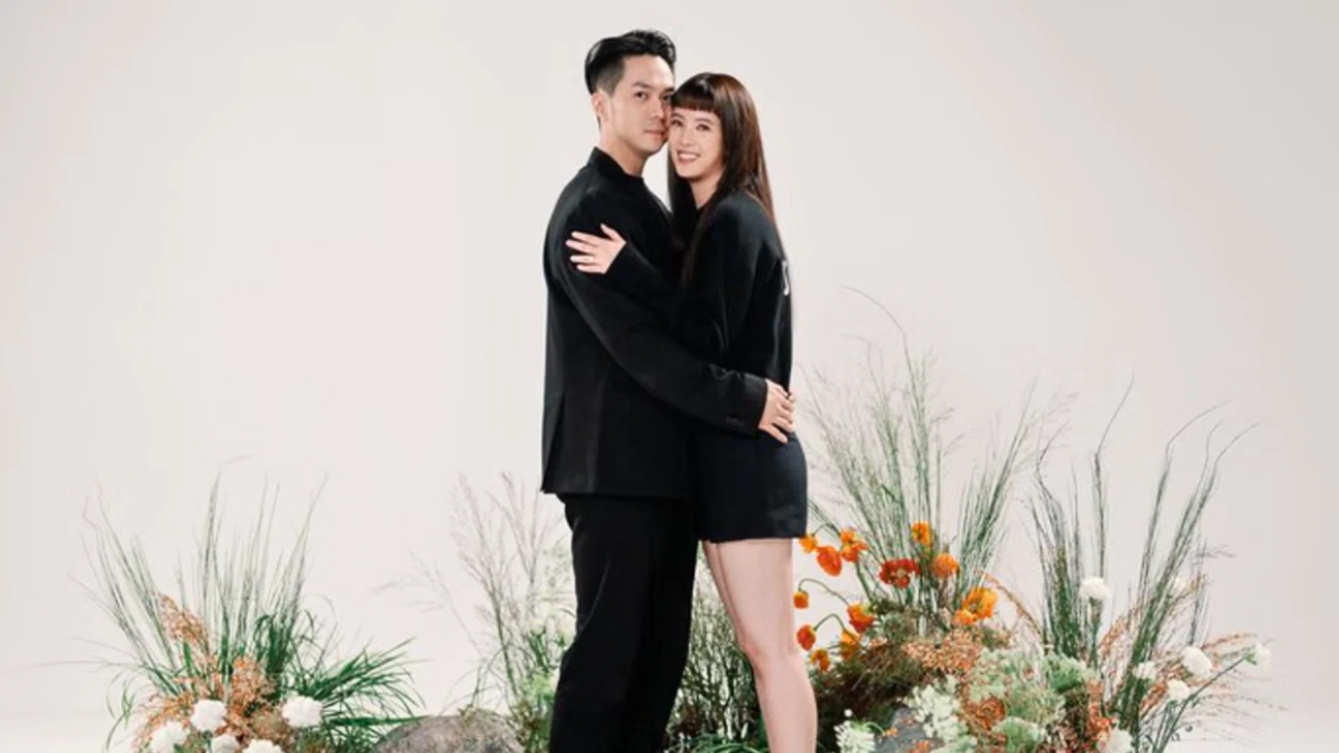 Celebrity chef Wu Sihan (left) proposed to local actress Tay Ying, daughter of celebrity couple Zheng Geping and Hong Huifang, on March 20, 2024. Photo: Courtesy of Tay Ying and Wu Sihan