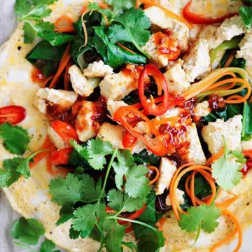 recipe for tofu omelette wrap