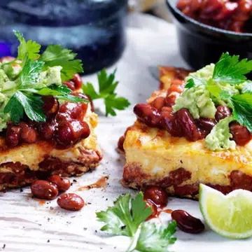 Chorizo & Tomato Omelette With Chilli Beans