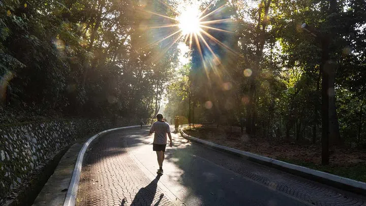 One technique that further increases the benefits involves walking really slowly for a few minutes, taking time to concentrate on lifting your foot with each step.