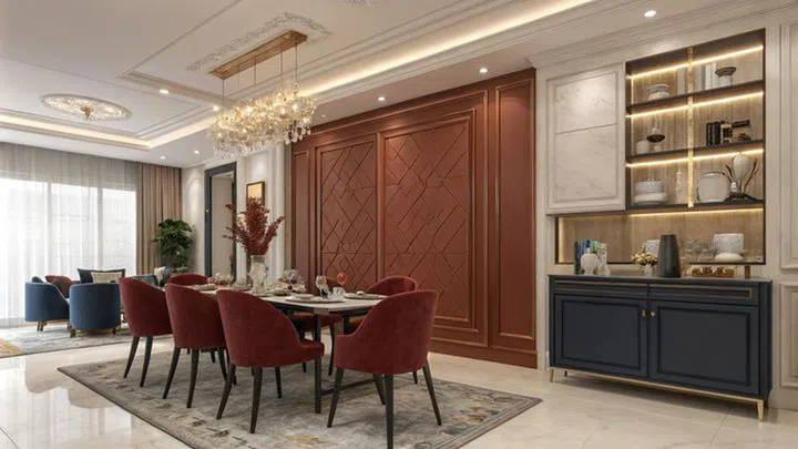 Meant to be a convivial space for interaction and conversation, the colours of your dining room should elevate the mood of its users. Credit: Young Lim/Home & Decor
