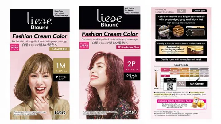Liese Blaune Fashion Crème Color in Bordeaux Pink ($12.90) or Matt Ash ($12.65) 