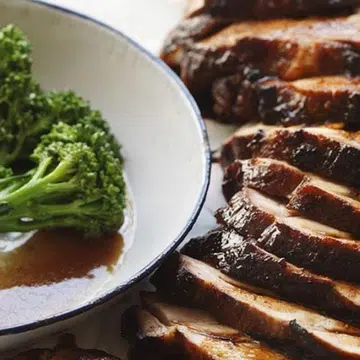 Char Siu Pork With Broccolini