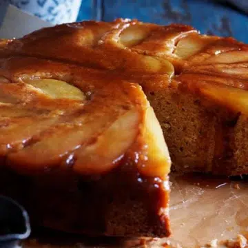 Pear & Ginger Upside-Down Cake