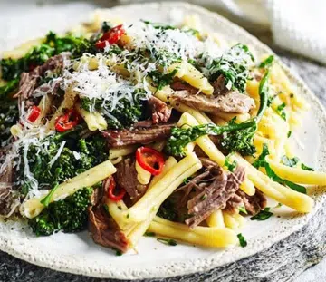 Slow-Cooked Lamb & Rosemary Pasta