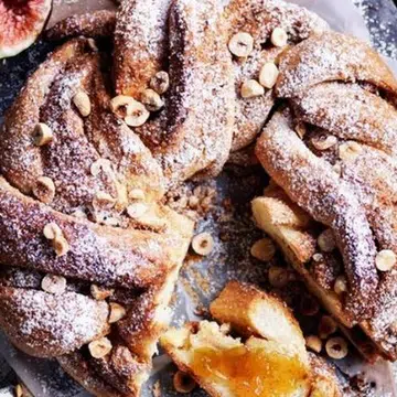 Citrus Hazelnut Bread Twist