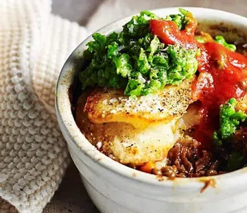 Leftover Lamb Pot Pies With Mushy Peas