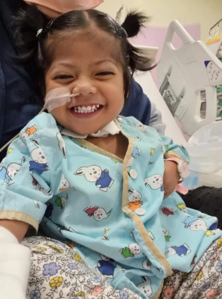 Nur Faathimah Assyifa’ on the day before the double switch operation in July 2022. PHOTO: COURTESY OF NUR SYAHIDAH WATIB