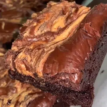 Peanut Butter Swirl Brownies