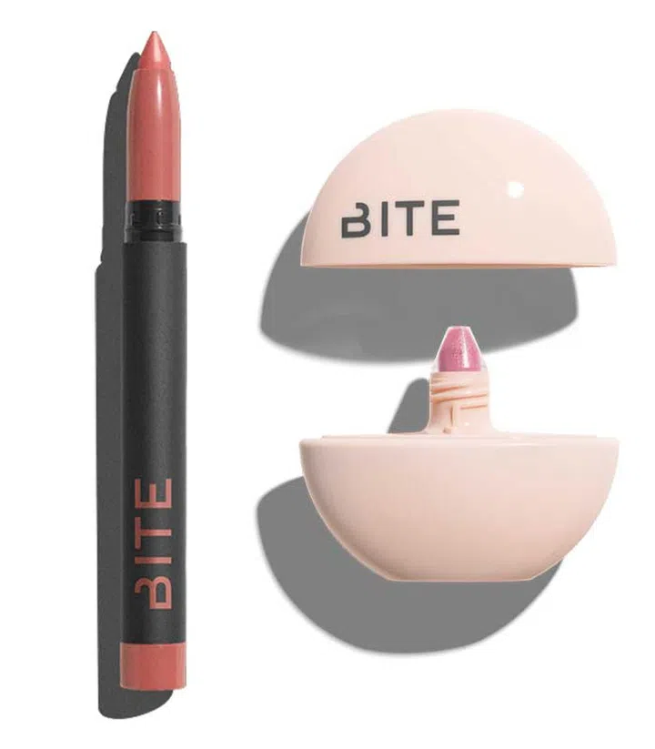 BITE Beauty Power Move Creamy Matte Crayon ($38), Daycation Whipped Blush ($50).